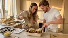 Řecká musaka s křupavou krustou: pár detailů, díky nimž pekáč drží tvar